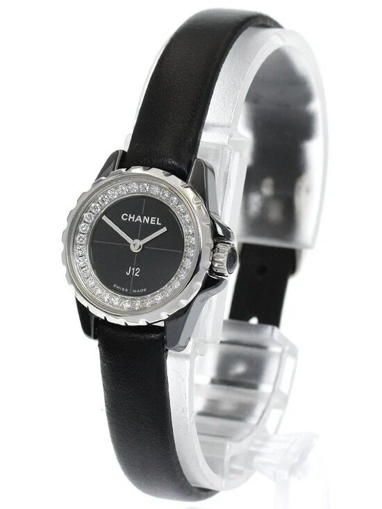 CHANEL J12 XS H4663 Diamond black Dial Quartz Ladies Watch